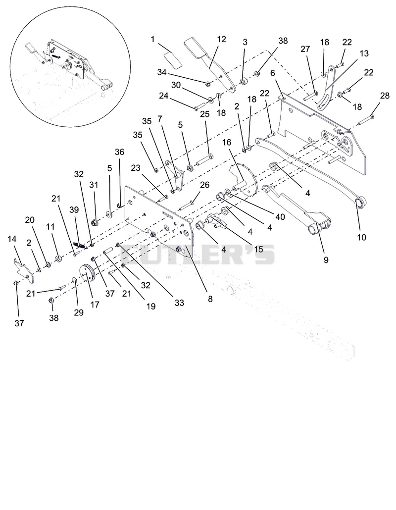Deck Lift - Pedal