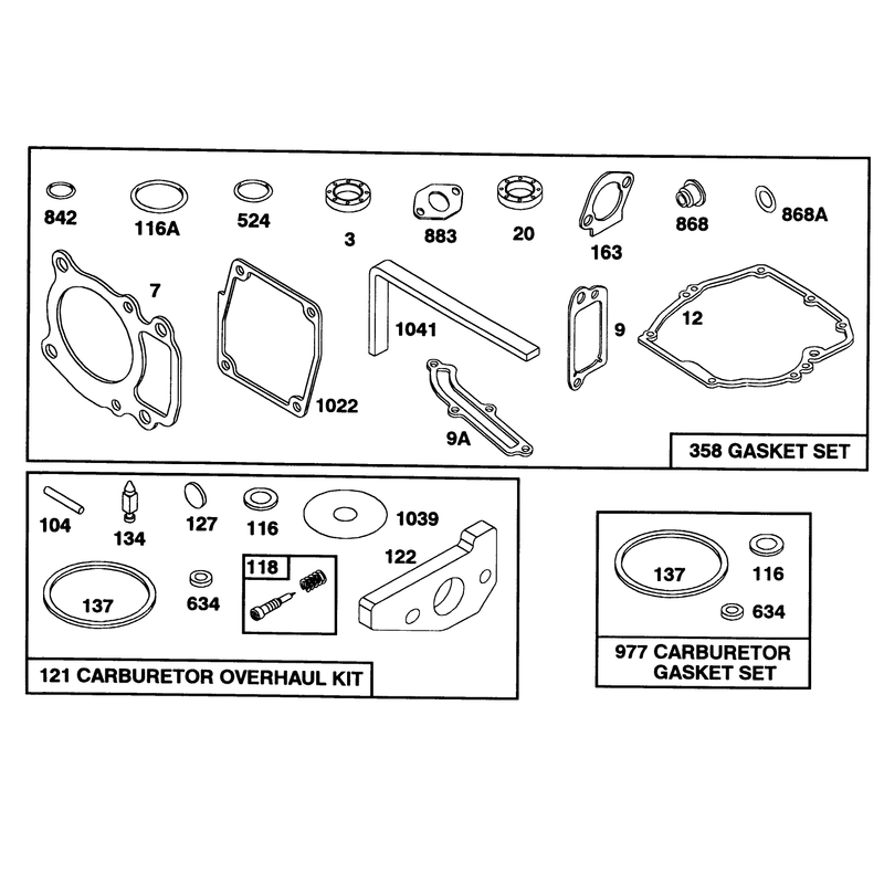 Engine Briggs and Stratton Model 97772-0112-01