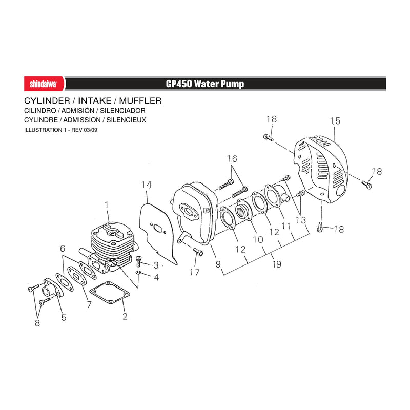 CYLINDER / INTAKE / MUFFLER
