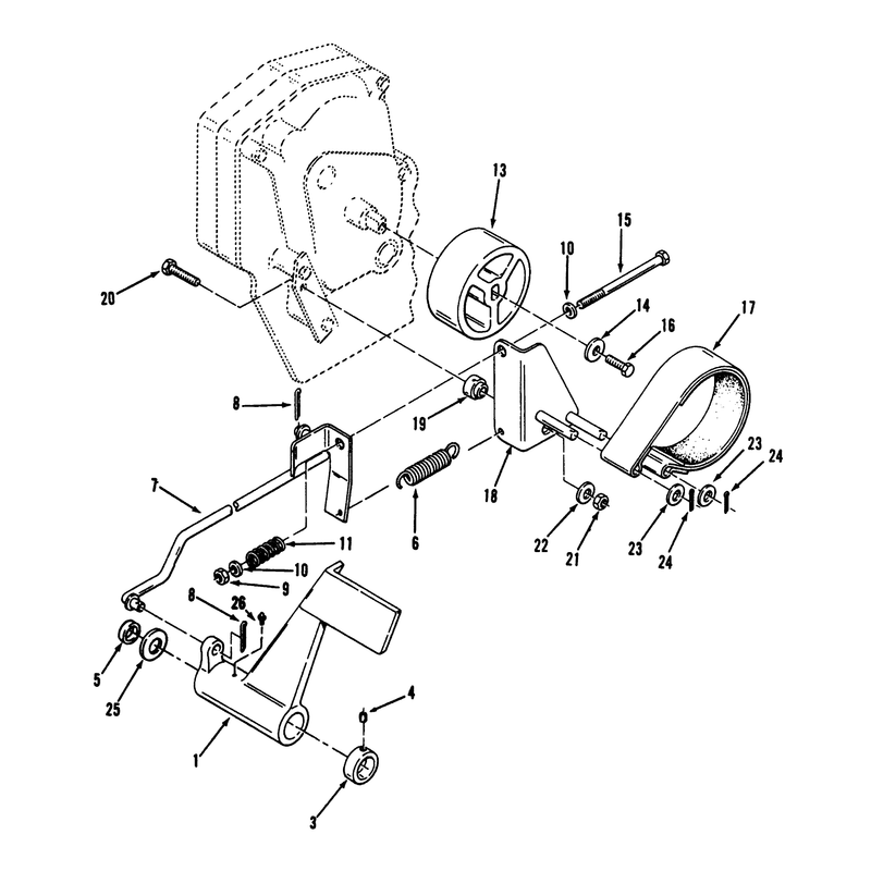 Clutch Brake and Speed Control Linkage