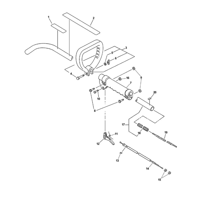 Main Pipe, Handles,Throttle, Driveshaft