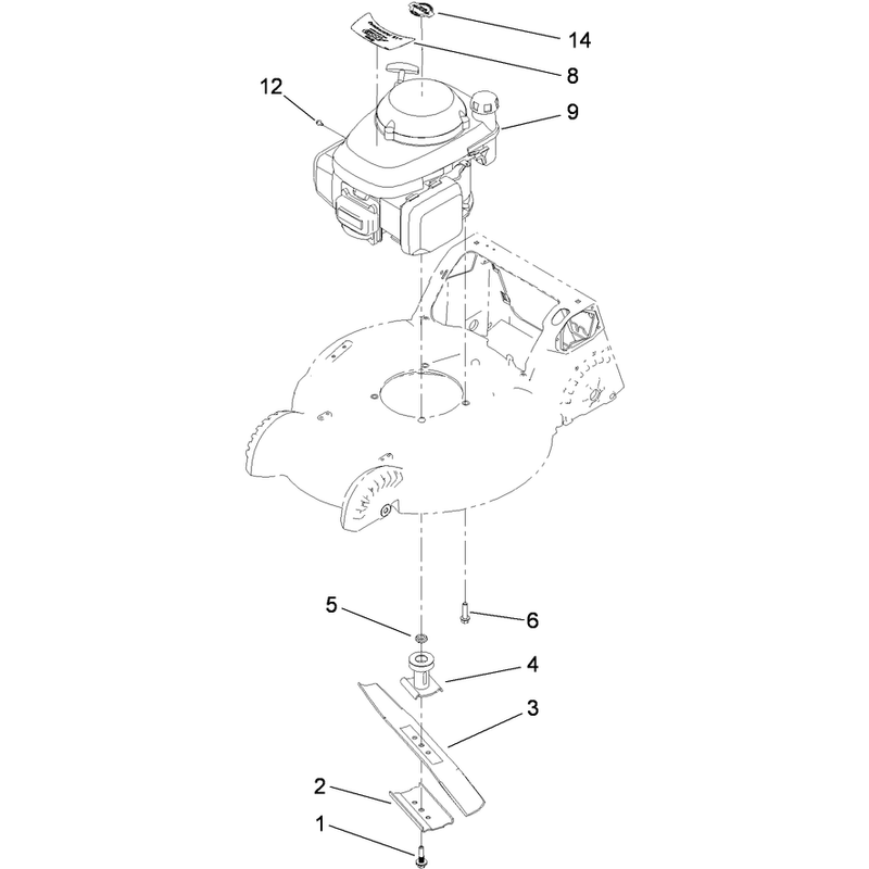 Engine and Blade Assembly