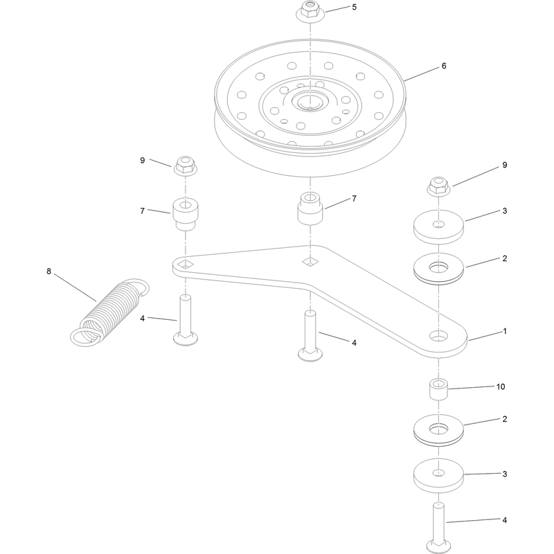 Right Hand Idler Assembly No 121-5970