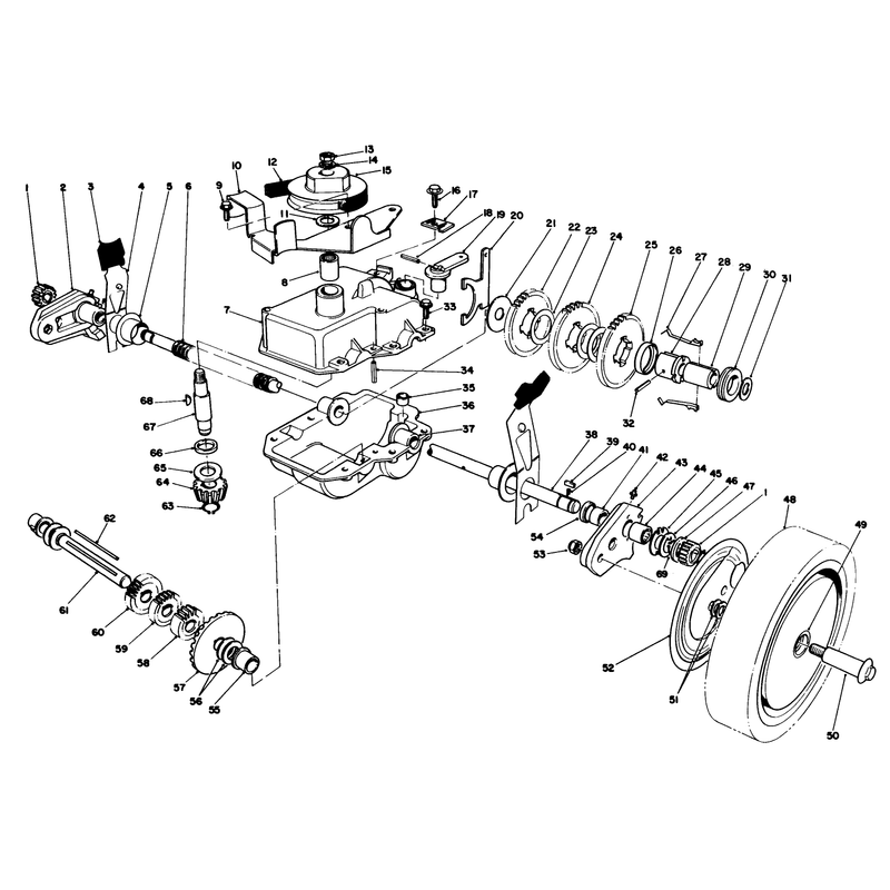 Gear Case Assembly Continued Used on Units with Serial No 7000001 - 7005921