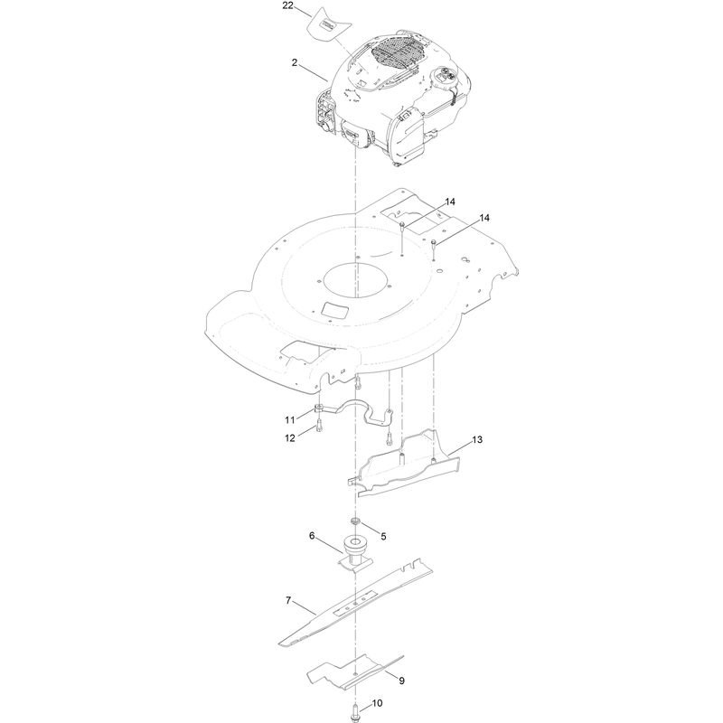 Engine and Blade Assembly