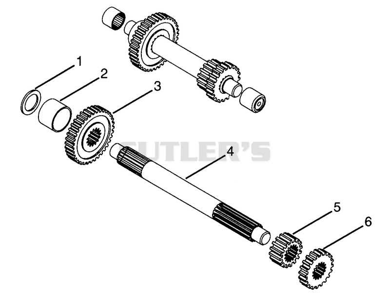 NUMBER THREE SHAFT - 3RD AND 4TH GEAR - 066, 067, 068, 069 - G SERIES