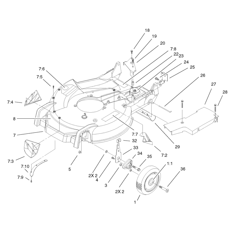 Housing and Wheel Assembly