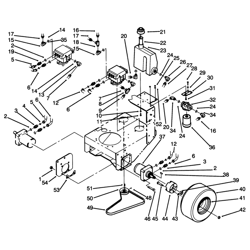 Wheel Assembly and Hydraulic Components