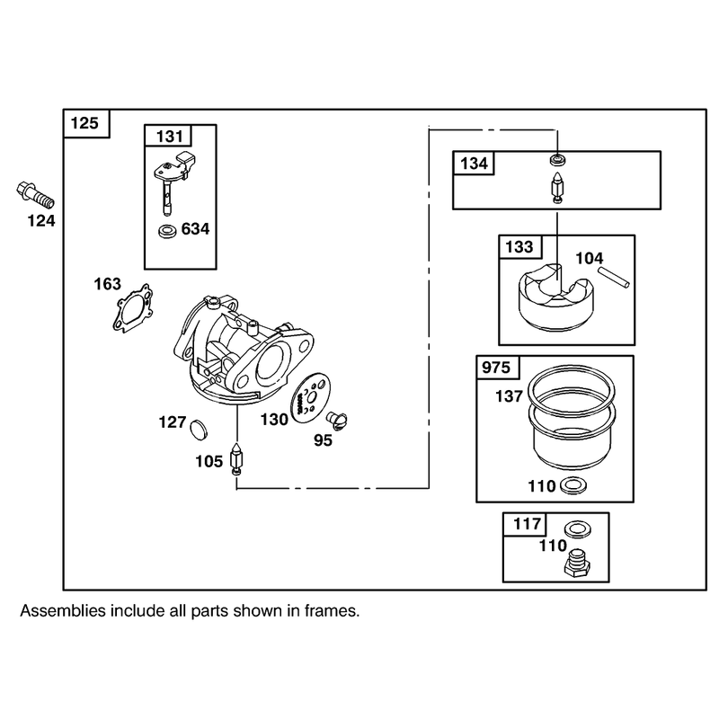 Carburetor Assembly Engine GTS 200