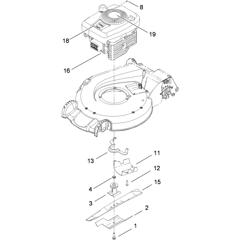 Engine and Blade Assembly