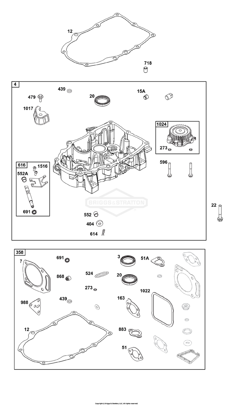 Crankcase Cover/Sump Group