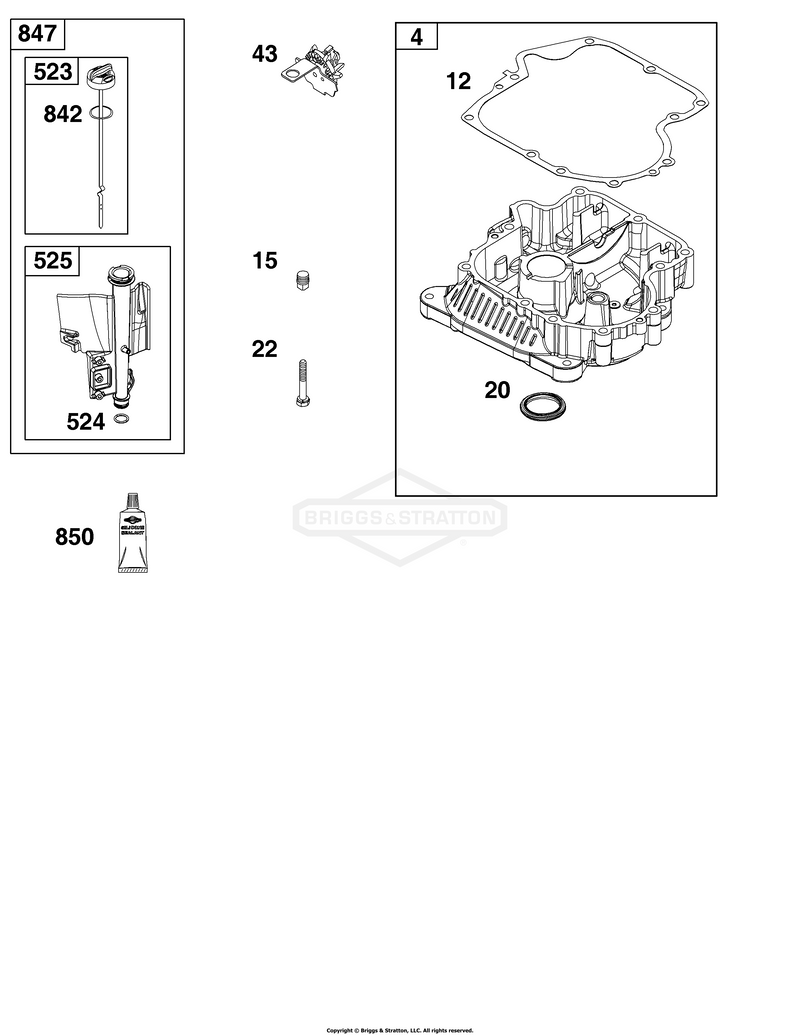 Crankcase Cover/Sump and Lubrication Group
