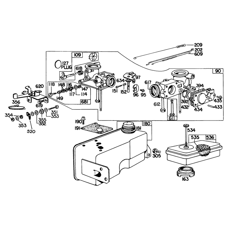 Briggs & Stratton Carburetor Assembly Model 299448
