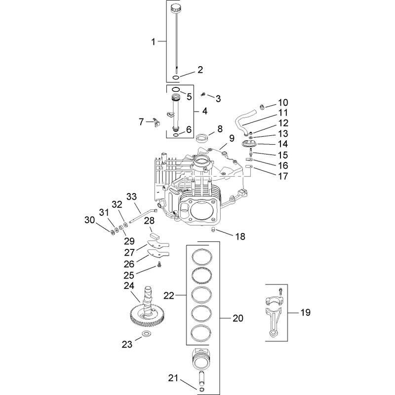 Crankcase Assembly Kohler SV730-0018
