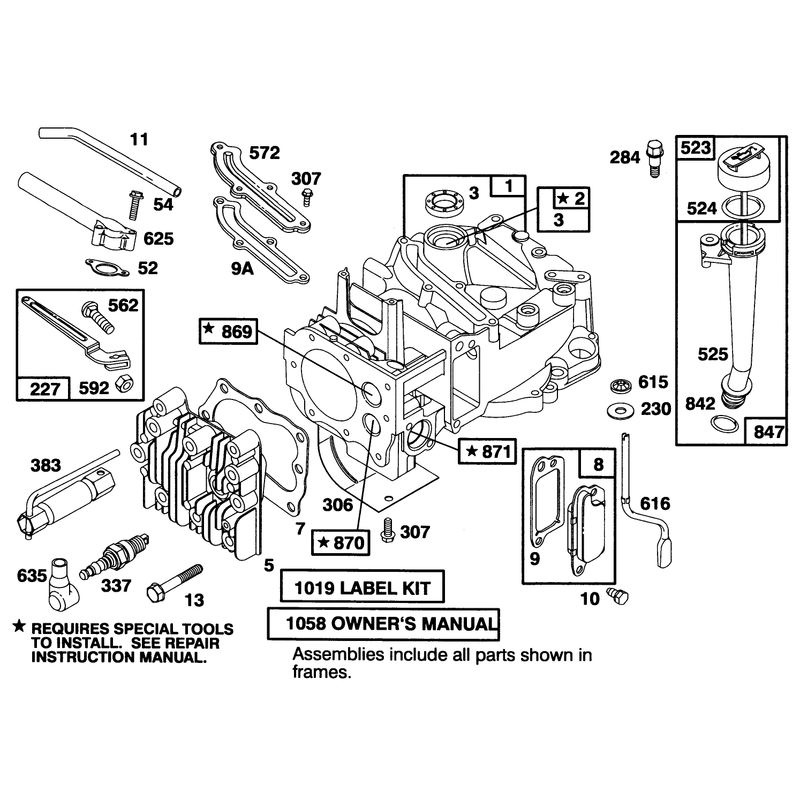 Engine Briggs and Stratton Model 127802-0513-21