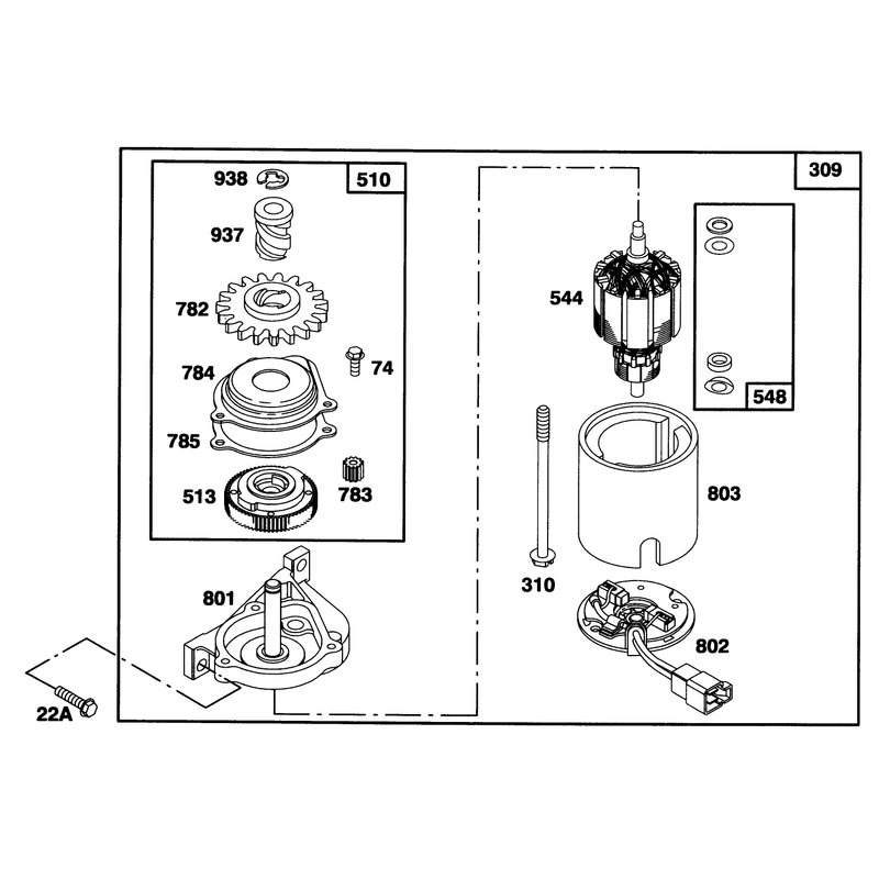 Engine Briggs and Stratton Model 124707-3185-01