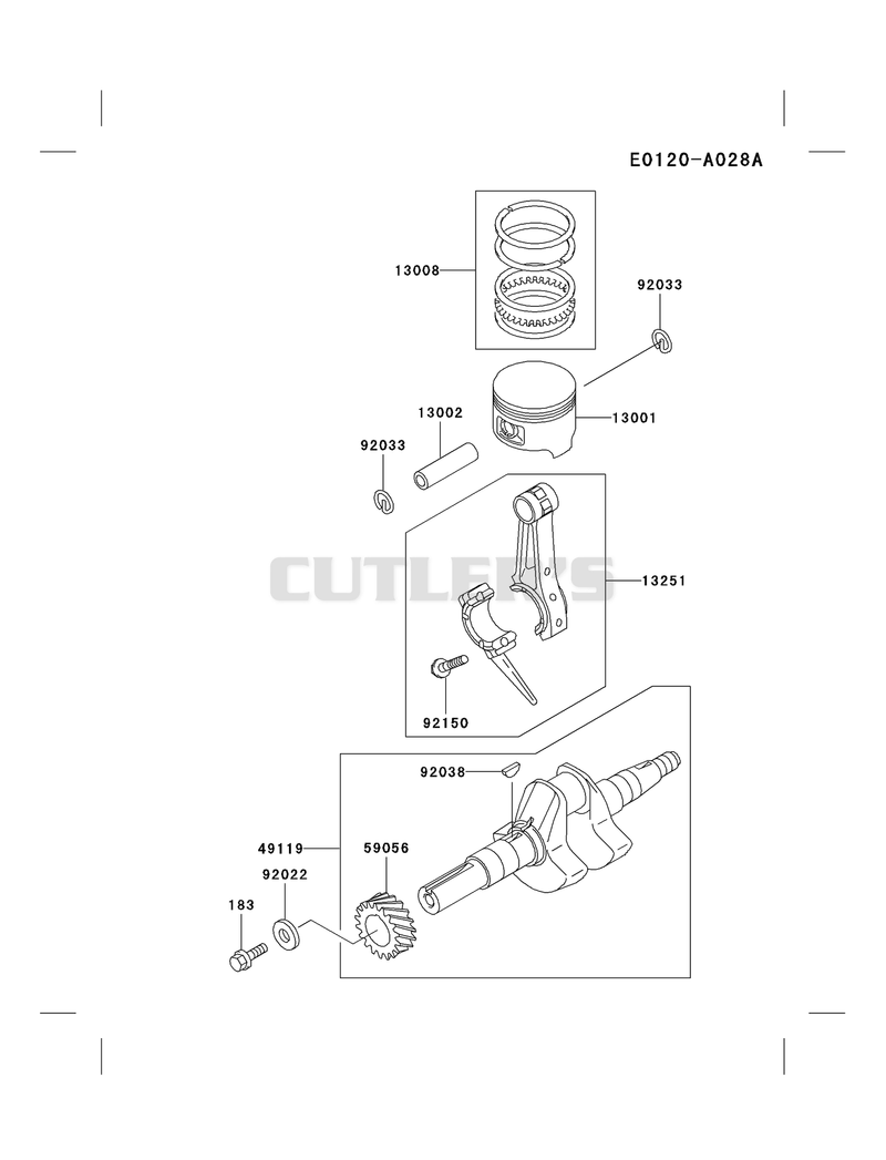 PISTON/CRANKSHAFT