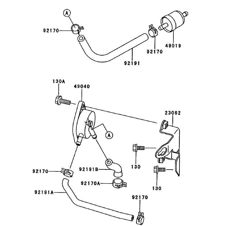 Fuel Tankfuel Valve Assembly Kawasaki Fh680v-As10