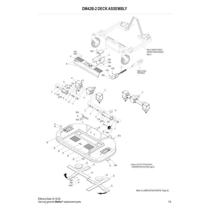 DM42B-2 Deck Assembly