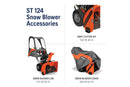 Husqvarna 970710001 ST124 24-in 212-cc Two Stage Gas Snow Thrower (US Version)