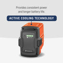 Husqvarna 967937702 BLi30 40V Battery, 270Wh Lithium Ion Battery for Husqvarna 100- and 300-Series Power Tools Including Battery Chainsaws, Leaf Blowers and Trimmers, Orange