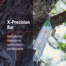 Husqvarna 596553664 X- Precision 16 Inch Chainsaw Bar, .325" mini Pitch, .043" Gauge, 64 DL