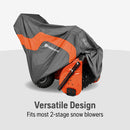 Husqvarna 582846301 582846301 Heavy Duty Snow Blower Cover for Most Two-Stage Snow Throwers, Durable, Water-Resistant Snow Blower Accessories, Orange/Gray