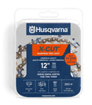Husqvarna 585422145 X-Cut S93G 12 Inch Chainsaw Chain Replacement, 3/8" Mini Pitch, .050" Gauge, and 45 Drive Links