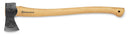 Husqvarna 596271301 26-Inch Wooden Multipurpose Axe, Single Bit Felling Axe with Hickory Handle and Hand-Forged Swedish Steel, Includes Leather Edge Cover