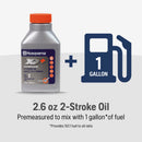 Husqvarna 598682101 XP+ 2-Stroke Oil, Synthetic Blend Engine Oil with Fuel Stabilizer, 2 Cycle Oil, 2.6 Fl Oz Bottle