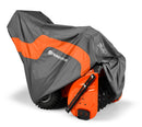 Husqvarna 582846301 582846301 Heavy Duty Snow Blower Cover for Most Two-Stage Snow Throwers, Durable, Water-Resistant Snow Blower Accessories, Orange/Gray