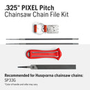 Husqvarna 586933403 Chainsaw File Kit for .325-Inch Pixel Chainsaw Chains, X-Cut SP33G