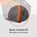 Husqvarna 582846301 582846301 Heavy Duty Snow Blower Cover for Most Two-Stage Snow Throwers, Durable, Water-Resistant Snow Blower Accessories, Orange/Gray