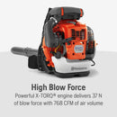 Husqvarna 966629402 570BTS 66-cc 972-CFM 236-MPH Professional Gas Backpack Leaf Blower