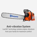 Husqvarna 965960701 3120 XP® Professional Gas Chainsaw, 24 inch, .063" Gauge and .404" Pitch