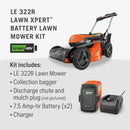 Husqvarna 970607602 Lawn Xpert™ LE322R 40-volt 21-in Self-propelled Battery Push Mower 7.5 Ah, Battery and Charger Included