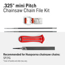 Husqvarna 595004602 Chainsaw File Kit for .325" Mini Pitch Chainsaw Chains, X-Cut SP21G