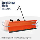 Husqvarna 588181302 48-Inch Snow Blade for Lawn Tractor, Snow Attachments for Riding Mowers