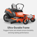 Husqvarna 970459001 Z254F Zero Turn Lawn Mower, 24-HP Kawasaki V-Twin Engine, Hydrostatic Transmission, 54-Inch Riding Mower (2-3 Acres)
