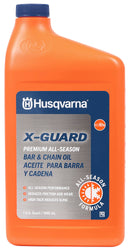 Husqvarna 610000023 X-Guard Premium All Season Mineral Bar and Chain Oil for Superior Cutting Equipment Protection, 1 Quart
