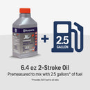 Husqvarna 598682102 XP+ 2-Stroke Oil, Synthetic Blend Engine Oil with Fuel Stabilizer, 2 Cycle Oil, 6.4 Fl Oz Bottle