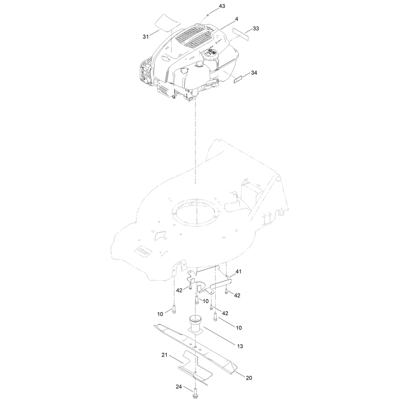 Engine and Blade Assembly