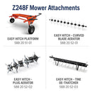 Husqvarna 967953905 Z248F Special Edition 48 Inch, 21.5-HP Kawasaki Engine, Hydrostatic Transmission, Zero Turn Lawn Mower