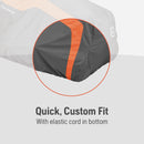 Husqvarna 588208702 54-Inch Full-Size Lawn Tractor Cover For Models: YT48CS, GT54CS, YT42LS, YT46LS, YT42DXLS, YT48DXLS, GT52XLS, GT52XLSi, GT54LS, Water-Resistant Riding Lawn Mower Accessories, Orange/Gray