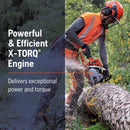 Husqvarna 967690818 550XP ll 50.1-cc 18 inch Gas Professional Chainsaw, .058” Gauge and .325” Pitch