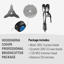 Husqvarna 967850505 535iFR Straight Shaft 40V Battery Powered Brushcutter, Battery and Charger Not Included