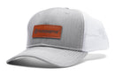 Husqvarna 535425401 One Size Fits Most Unisex Leather Patch "Husqvarna" Logo Gray Cotton Trucker Hat