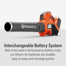 Husqvarna 967915504 525iB 40V 400-CFM Battery Handheld Leaf Blower