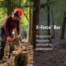 Husqvarna 599303280 X-Force 20 Inch Laminated Chainsaw Bar, .325" Pitch .050" Gauge, 80 Drive Links