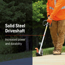 Husqvarna 970552001 525iES 40V Straight Shaft Battery Powered Edger, Battery and Charge Not Included